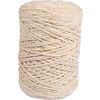 Recycled yarn with gold thread, Ø 2mm Ivory