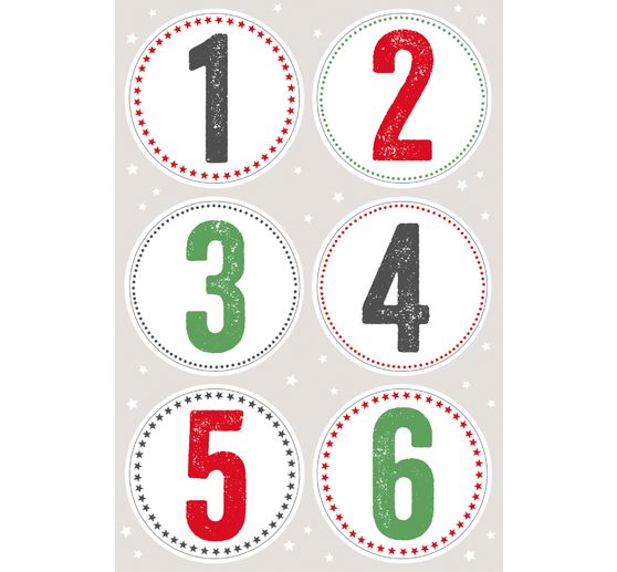 Naklejka "Cyfry adwentowe"