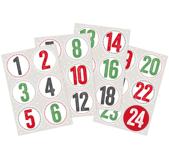 Naklejka "Cyfry adwentowe"