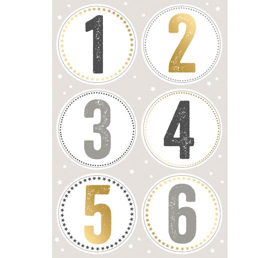 Naklejka "Cyfry adwentowe"