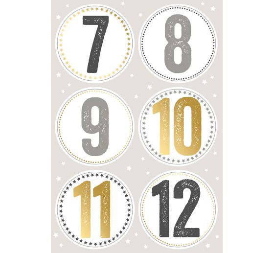 Naklejka "Cyfry adwentowe"