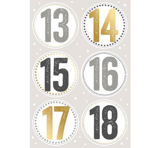 Naklejka "Cyfry adwentowe"