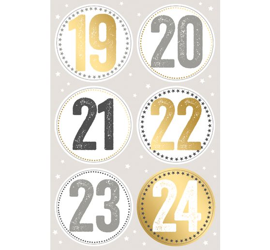 Naklejka "Cyfry adwentowe"