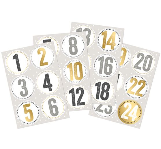 Naklejka "Cyfry adwentowe"