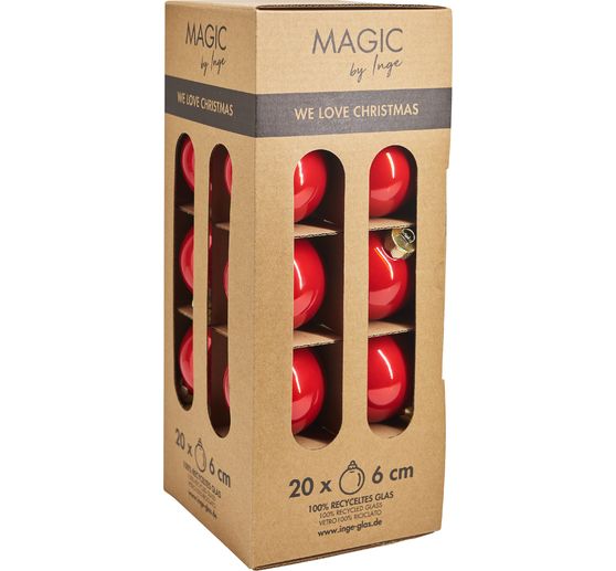 Szklane bombki choinkowe, Ø 6 cm