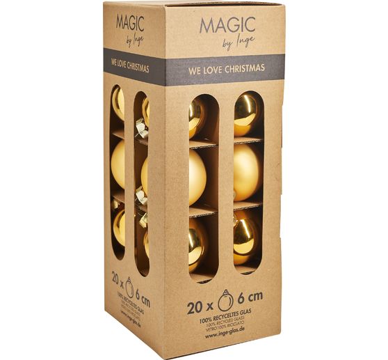 Szklane bombki choinkowe, Ø 6 cm