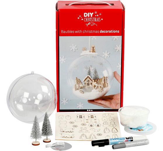 Kompletny zestaw "Bombka świąteczna z krajobrazem"