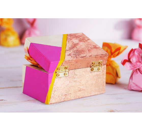 Metal w liściach "kolory miedzi"