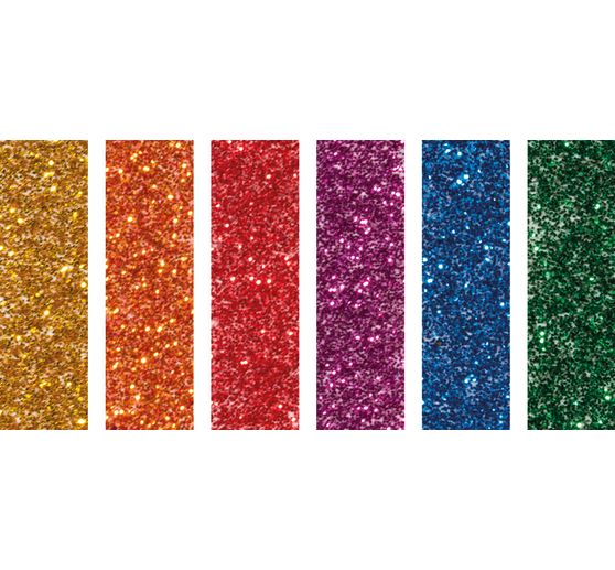 Organic glitter "Mini colour mix", 6 x 2 g