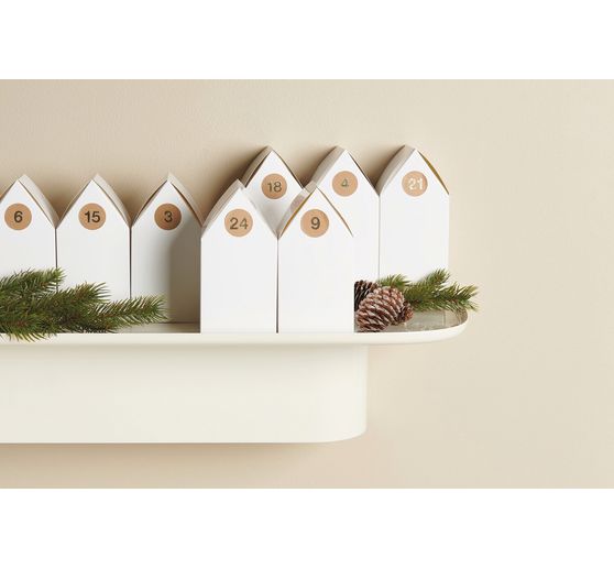 Kartonowe domki do kalendarz adwentowy