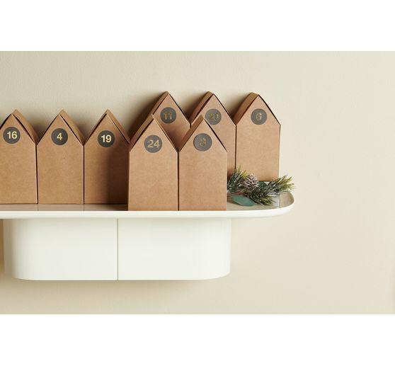 Kartonowe domki do kalendarz adwentowy