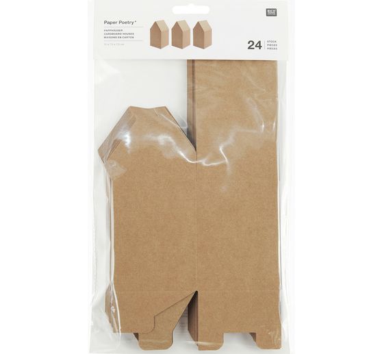 Kartonowe domki do kalendarz adwentowy