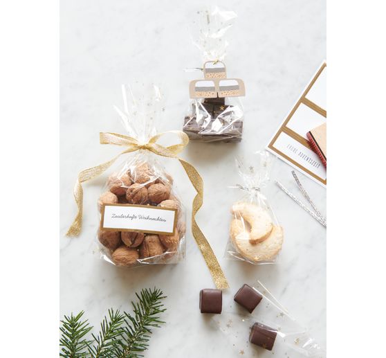 Torebka dolna "Złote gwiazdki" z paskiem uszczelniającym,