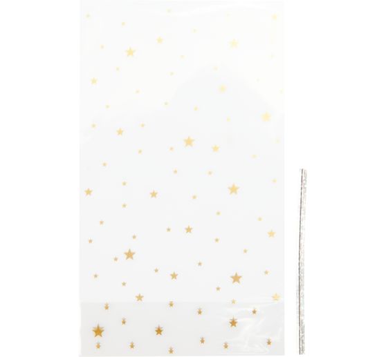 Torebka dolna "Złote gwiazdki" z paskiem uszczelniającym,