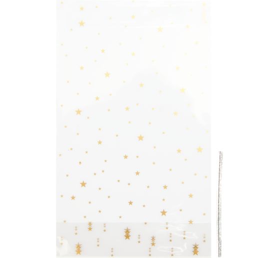 Torebka dolna "Złote gwiazdki" z paskiem uszczelniającym,