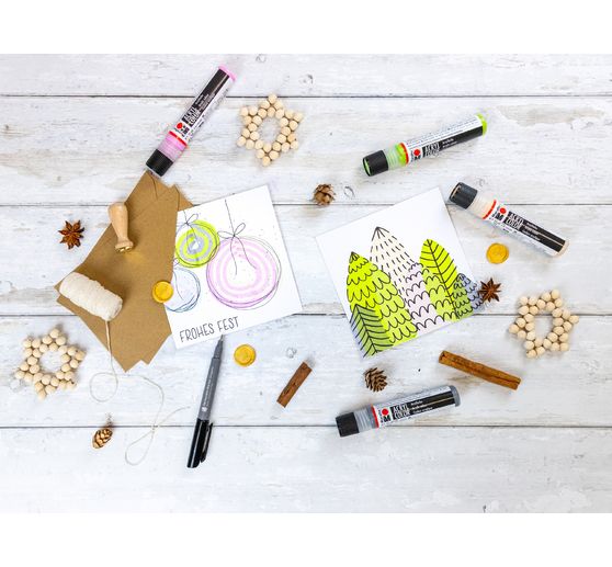 Marabu Acryl Color Squeegee Art Set