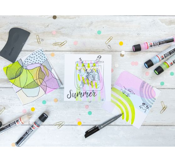 Marabu Acryl Color Squeegee Art Set