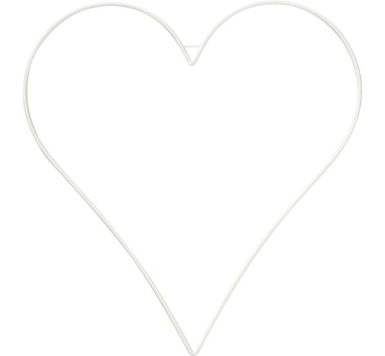 Metal heart, white