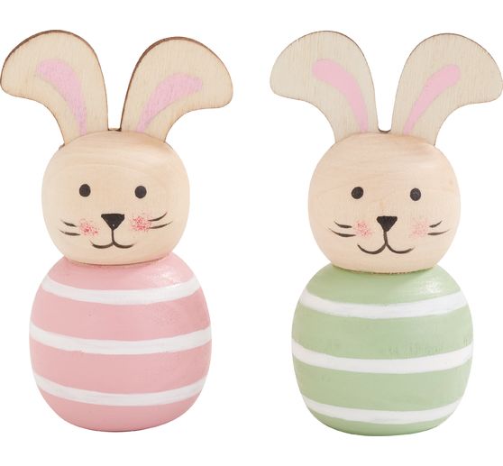 Wooden decorative bunnies