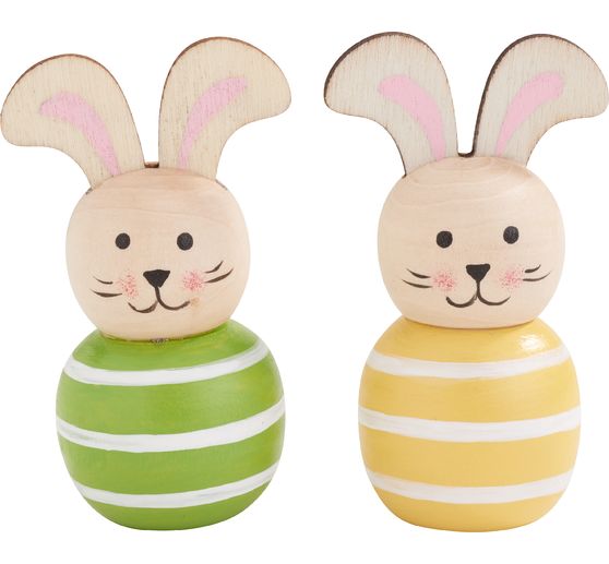 Wooden decorative bunnies