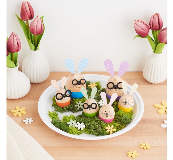 Koraliki drewniane, &Oslash; 8 mm, 85 sztuk