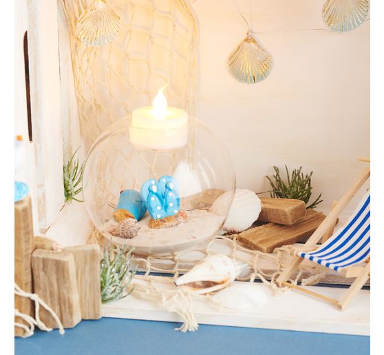 VBS LED tea lights, 4 pcs., with timer