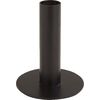 Metal candle holder for taper candles, black High