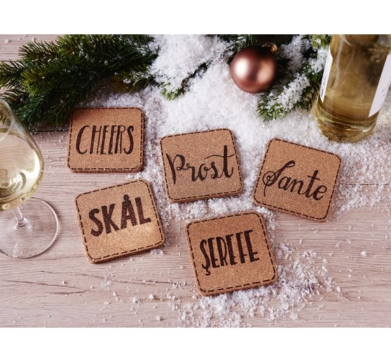 Podstawki korkowe VBS, 25 sztuk