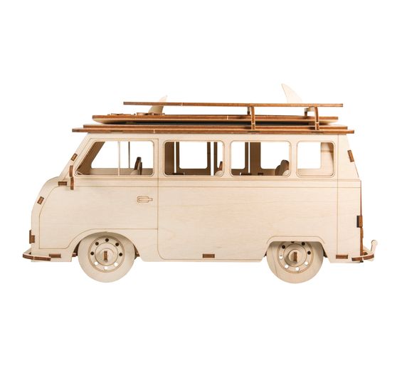 Zestaw do budowy z drewna "Autobus kempingowy"