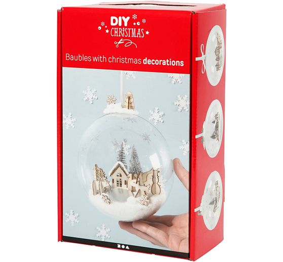 Kompletny zestaw "Bombka świąteczna z krajobrazem"