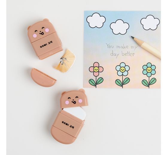 Eraser with sharpener