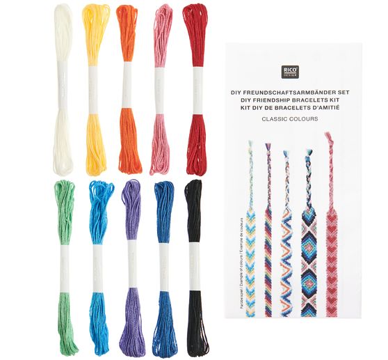 Zestaw do rękodzieła bransoletek przyjaźni plecionych