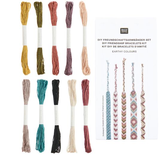 Zestaw do rękodzieła bransoletek przyjaźni plecionych