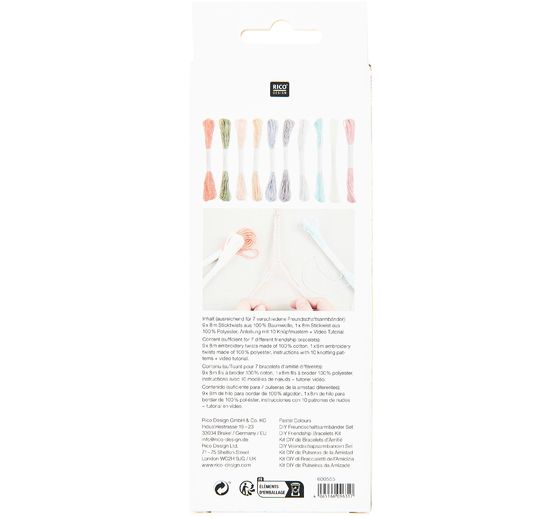 Zestaw do rękodzieła bransoletek przyjaźni plecionych