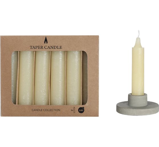 Pointed candles, set of 6