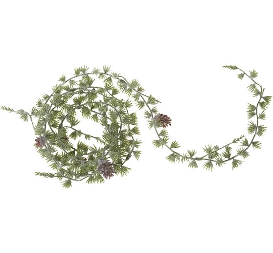 Pine garland with cones