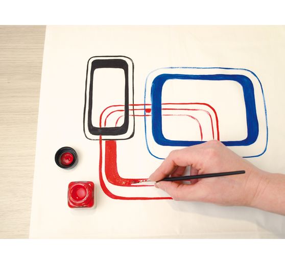 Zestaw farb do malowania tkanin KREUL Javana do jasnych tkanin "Kolory podstawowe"