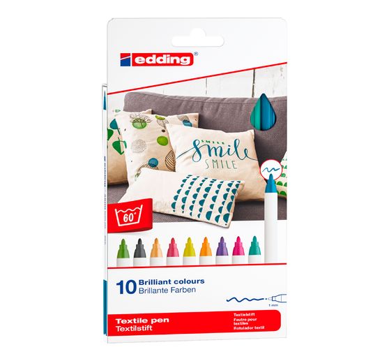 edding 4600 "Textile pen", 10 pieces