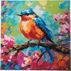 Diamentowy obraz "Crystal Art Kit", 30 x 30 cm Robin