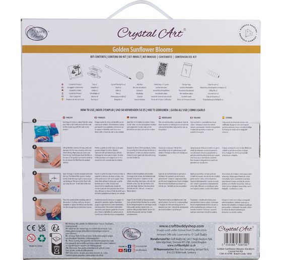 Diamentowy obraz "Crystal Art Kit", 30 x 30 cm