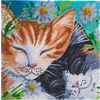 Diamentowy obraz "Crystal Art Kit", 30 x 30 cm Sleepy Cats