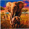 Diamentowy obraz "Crystal Art Kit", 30 x 30 cm Elephants