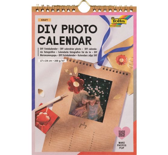 Kalendarz zdjęć DIY "Kraft"