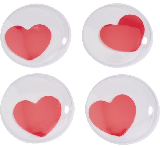 Wiggle eyes self-adhesive "Hearts", &Oslash; 35 mm