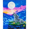 Diamentowy obraz "Crystal Art Kit", 40 x 50 cm Howling Wolf