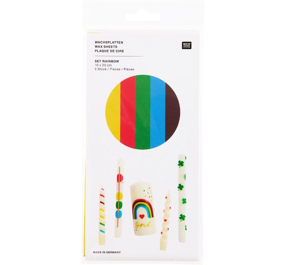 Zestaw płytek woskowych, 20 &times; 10 cm, 5 szt.
