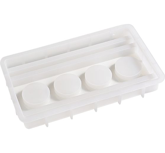 VBS Silicone mould "Tealight holder - Rectangular" with plug edge