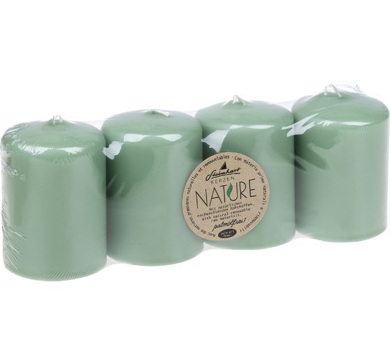 Świece pieńkowe "Nature", opakowanie 4 sztuki