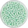 Koraliki typu rocaille, w paski, 2,6 mm Zielony/biały