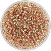 Koraliki typu rocaille, kryształ, 2,6 mm Czerwony/Zielony